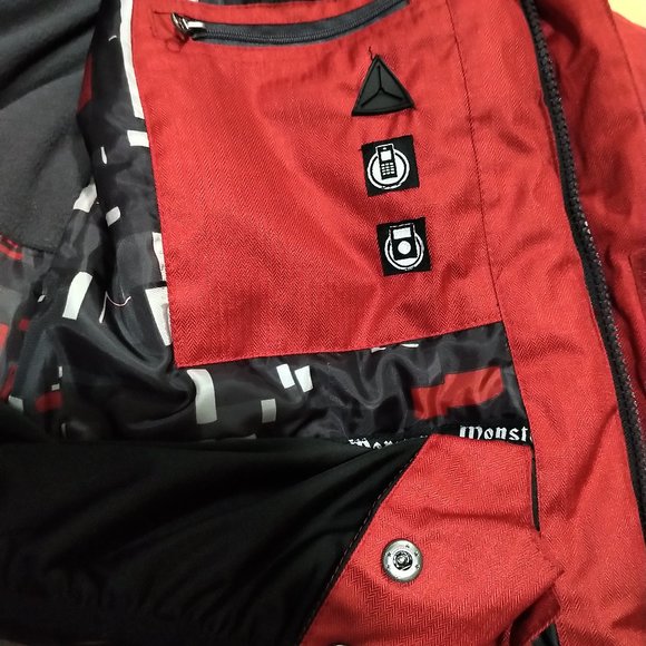 Monster Boys Winter Jacket Size 10 - Picture 5 of 6
